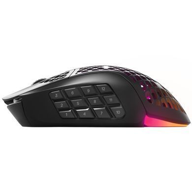 Мишка SteelSeries Aerox 9 Wireless RGB, 18000dpi., 18кн. Black (62618) [401314]