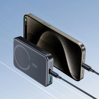 Універсальна мобільна батарея Joyroom Magnetic Wireless JR-W020 10000mAh 20W Black (6941237118455) [617008]