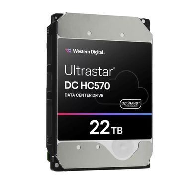 Запам&rsquo;ятовувальний пристрій на жорстких дисках HDD SATA 22TB 7200RPM 6GB/S 512MB DC HC570 WD (0F48155) [501496]