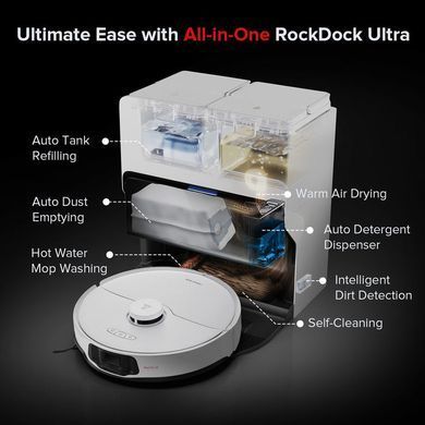 Робот-пилосос Roborock S8 Max Ultra White (S8MU02-00) [610522]