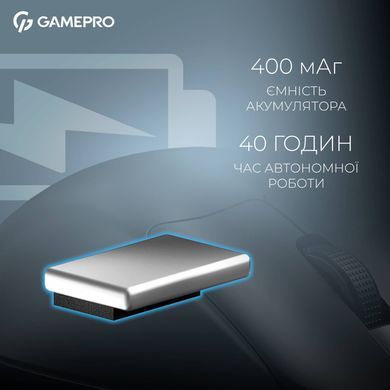 Миша бездротова GamePro Asgard Surt Black (GM017B) [612277]