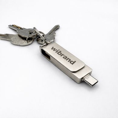 Портативний SSD Wibrand Wolf 2TB USB 3.2 Gen.2 Type-C/Type-A Read/Write 1000MB/s Silver (WIEXSSD/WO2TB) [806596]