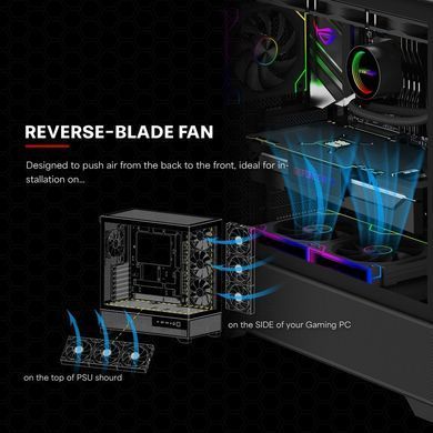 Вентилятор для корпуса 120mm*3 Xilence GAMING XPF360R.ARGB PWM REVERSE (XF073) [404890]