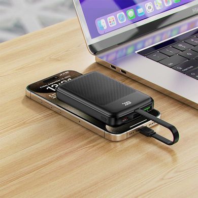 Зовнішній акумулятор ACEFAST M13 PD22.5W power bank with cable 10000mAh Black (6974316283959) [806348]