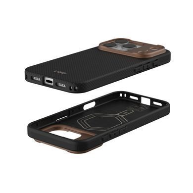Чохол UAG для iPhone 17 Pro, Fibr Armr Magsafe, Kevlar Graphite/Bronze (114555113985) [114133]