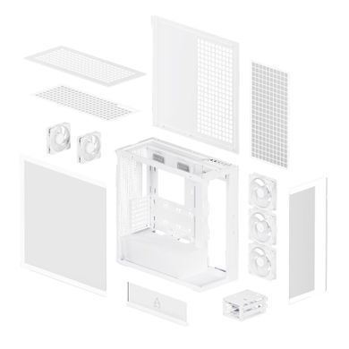 Корпус EATX W/O PSU XTENDER WHT ARCTIC (ACPCC00014A) [502390]