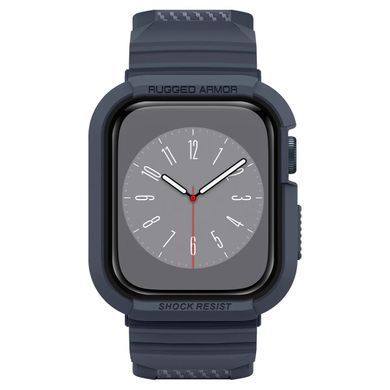 Чохол та ремінець 2в1 Spigen для Apple Watch 45-44mm, Rugged Armor Pro, Charcoal Gray (ACS00819) [108712]