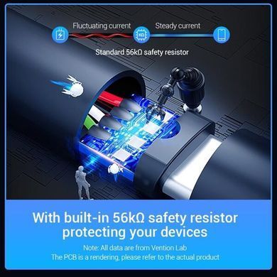 Кабель Vention USB Type-C - USB (M/M), 2 м, Black (COKBH) [603814]