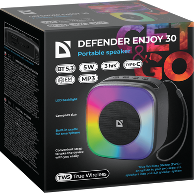 Портативна акустика Defender Enjoy 30 5Вт Black (65930) [203974]