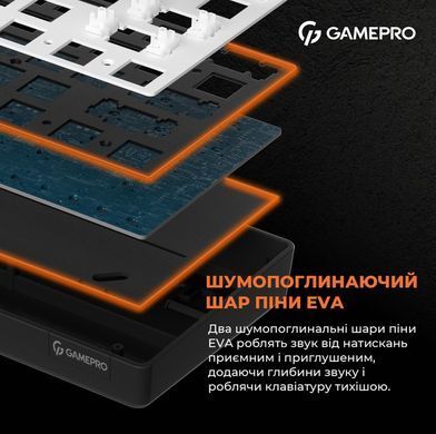 Клавіатура GamePro Red Swich Hot-Swap RGB Black (MK130R) [606069]