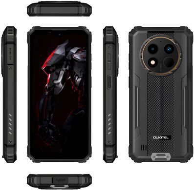 Смартфон Oukitel WP28S 6.5"HD+ /4GB/128GB/ T606 /10600mAh /13+5Мп/ IP69K /NFC Black (6931940757621) [400675]