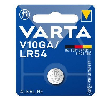 Батарейка Varta лужна V10 GA (LR54) блістер, 1 шт (04274101401) [113363]
