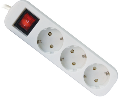 Мережевий фільтр Defender S318 1.8 m 3 роз Switch White UA (992330) [202078]
