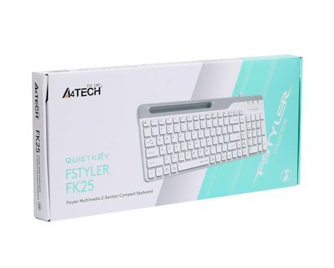 Клавіатура A4Tech Fstyler Ukr FK25 White (FK25 (White)) [605914]