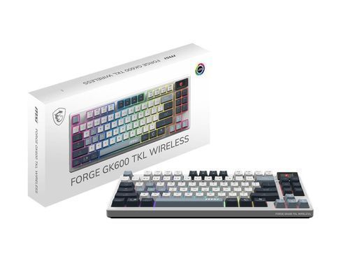 Клавіатура GAMING WHITE UA FORGE GK600 TKL MSI (FORGE GK600 TKL W SKY UA) [500050]