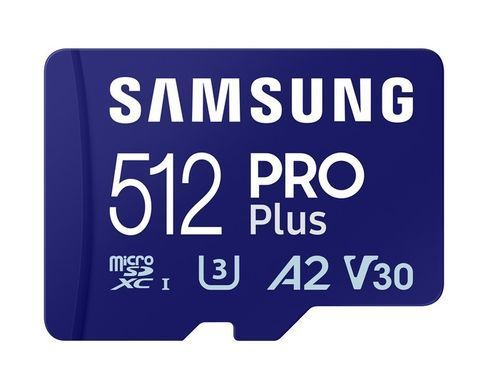 Карта пам`яті MicroSDXC 512GB UHS-I/U3 Class 10 Samsung Pro Plus R180/W130MB/s + SD-адаптер (MB-MD512SB/WW) [615551]