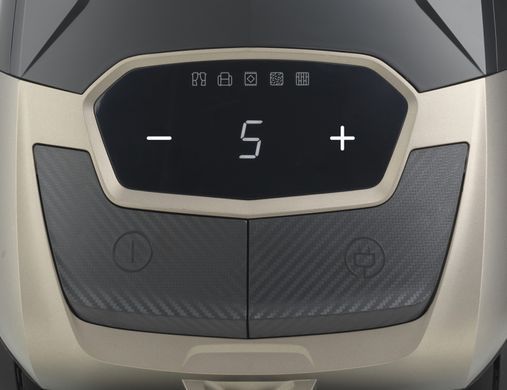 Пилосос Gorenje мішковий, 890Вт, 4л, HEPA, телескоп, LED-дисплей, турбощітка, чорний (VCE48AFBKGO) [105722]