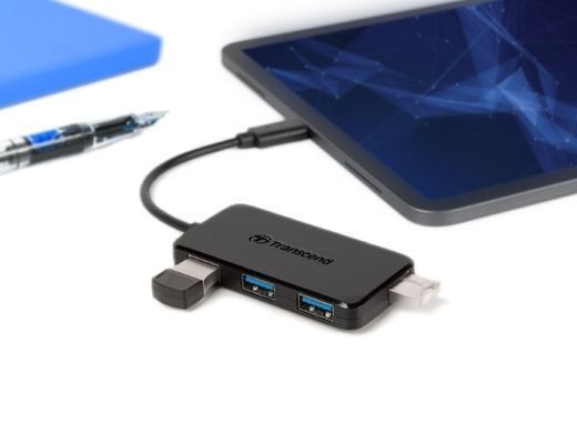 Хаб Transcend USB 3.1 Type-C > 4xUSB 3.1 Type-A пасивний (TS-HUB2C) [108796]