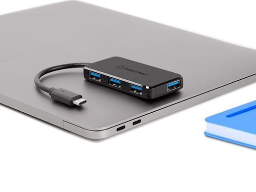 Хаб Transcend USB 3.1 Type-C > 4xUSB 3.1 Type-A пасивний (TS-HUB2C) [108796]