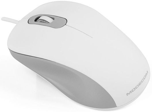 Мишка Modecom MC-M10S, 3кн., 1000dpi, Silent, біла (M-MC-M10S-200) [401165]