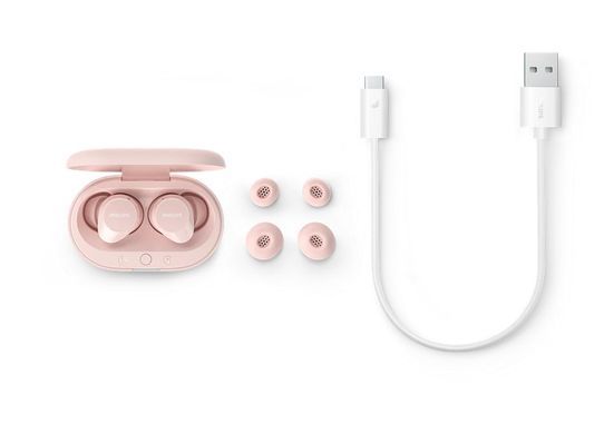 Навушники TWS Philips TAT1209 BT 5.3, IPX4, SBC, Touch control, Рожевий (TAT1209PK/00) [17432]