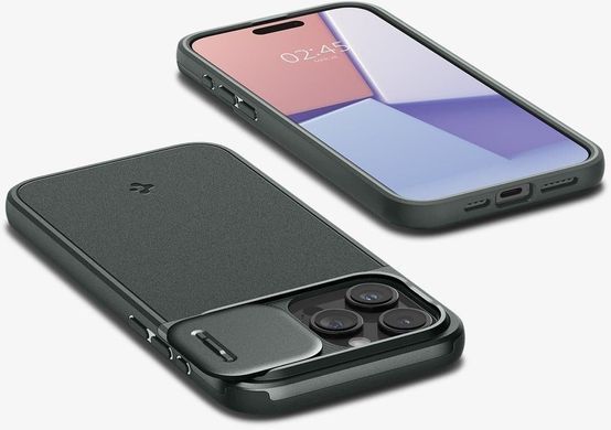 Чохол-накладка Spigen Optik Armor MagFit для Apple iPhone 15 Pro Abyss Green (ACS06739) [602173]