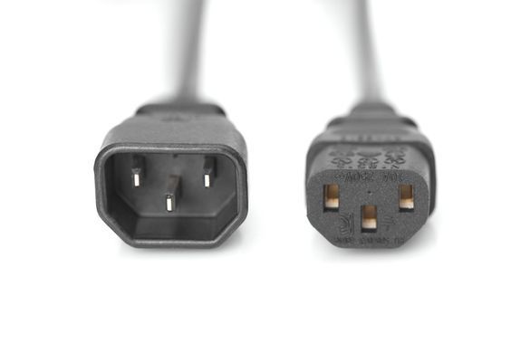 Кабель живлення DIGITUS C13 > C14, 1.2м, чорний (AK-440201-012-S) [108526]