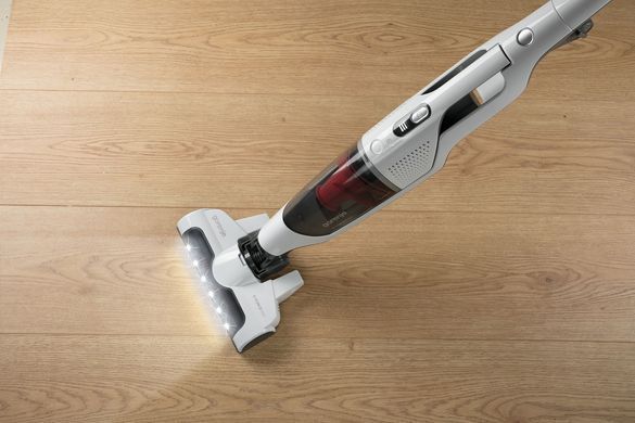 Пилосос Gorenje бездротовий, 162Вт, конт пил -0.5л, автон. робота до 60хв, HEPA, 2 в 1, підсвічування, індикатор, синій (SVC216GFW) [102326]