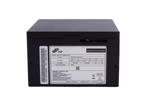 БЖ 700W FSP ATX-700W PNR PRO 120mm silent fan, Retail Box (ATX-700PNR PRO) [402841]