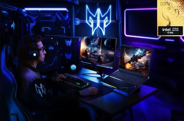 Ноутбук Acer Predator Helios 18 PH18-73 18" WQUXGA IPS, Intel U9-275HX, 64GB, F2TB, NVD5090-24, Lin, чорний (NH.QVXEU.003) [110614]