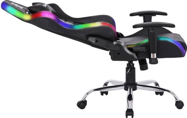 Крісло ігрове Defender Ultimate, 60мм, Клас 3, RGB ПУ, Black (64355) [401659]