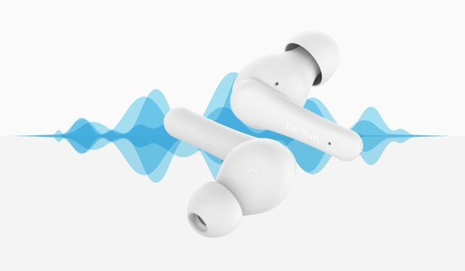 Навушники TWS Belkin Soundform Rhythm True Wireless, білий (AUC012BTWH) [108044]