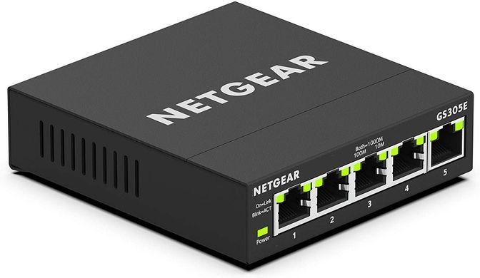 Комутатор NETGEAR GS305E 5xGE, WebSmart (GS305E-100PES) [104954]