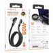 Кабель BOROFONE BU50 elbow magnetic 60W charging data cable Type-C to Type-C 1m Black (6941991111136) [805541], фото 2