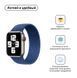Ремінець Armorstandart Braided Solo Loop для Apple Watch 38mm/40mm/41mm Atlantic Blue Size 2 (120 mm) (ARM58066) [604848], фото 1