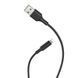 Кабель HOCO X25 USB to iP 2A, 1m, PVC, PVC connectors, Black (6957531080107) [805229], фото 1