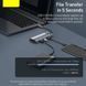 USB-хаб Baseus Metal Gleam Series 7-Port HUB Space Grey （Type-C to HDMI4K@60Hz*1+USB3.0*3+PD*1+SD/TF*1) (B00030708811-00) [802750], фото 6