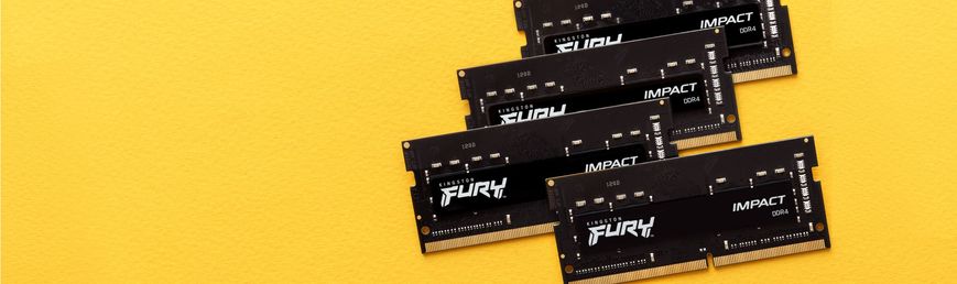 Пам'ять ноутбука Kingston DDR4 32GB 3200 FURY Impact (KF432S20IB/32)