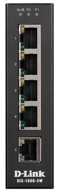 Промисловий комутатор D-Link 4x1GE, Некерований (DIS-100G-5W) [14874]