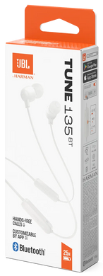 Гарнітура JBL Tune 135BT White (JBLT135BTWHT) [203394]