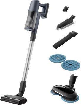Пилосос Electrolux безпровідний, вологе прибирання, конт пил -0.5л, автон. робота до 50хв, вага-2.49кг, НЕРА12, 5 насадок, синій (EP61H21WET) [102452]