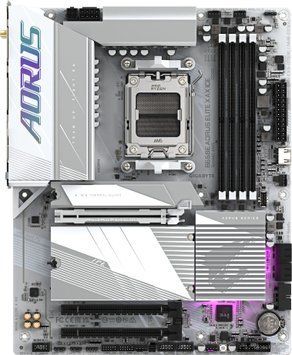 Материнська плата GIGABYTE B650E A ELITE X ICE sAM5 B650 4xDDR5 M.2 HDMI DP Wi-Fi BT mATX білий (B650E_A_ELITE_X_ICE) [111839]