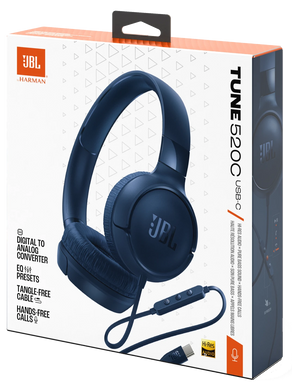 Гарнітура JBL TUNE 520C Blue (JBLT520CBLU) [201434]
