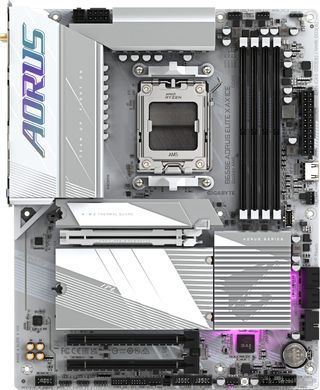 Материнська плата GIGABYTE B650E A ELITE X ICE sAM5 B650 4xDDR5 M.2 HDMI DP Wi-Fi BT mATX білий (B650E_A_ELITE_X_ICE) [111839]