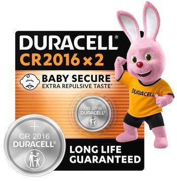 Спеціальна літієва батарейка типу «таблетка» Duracell 2016 3V, (DL2016/CR2016), 2 шт. (5018078/5007667/5010969/5014810) [203671]
