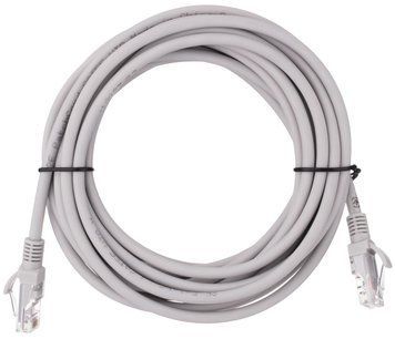Патч-корд 2E САТ 5e, UTP, 5м, 26AWG, RJ45, 7/0.16, Cu, LSZH, сірий (2E-PC5ECU-5LSZH-GRY) [109899]