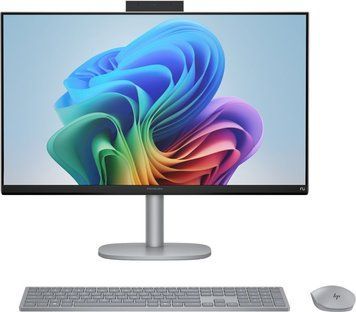 Комп'ютер персональний моноблок HP OmniStudio X 27" UHD IPS, Intel U7-258V, 32GB, F1TB, UMA, WiFi, кл+м, Win11, сріблястий (D6QM5EA) [114758]