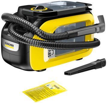 Пилосос професійний акумуляторний миючий Karcher SE 3-18 18В контейнер для води 1.7л 3.65кг (1.081-500.0) [105723]