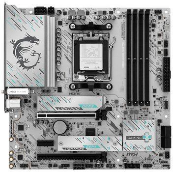 Материнcька плата MSI B850M GAMING PLUS WIFI sAM5 B850 4xDDR5 M.2 HDMI DP WiFi BT mATX (911-7E66-001) [109269]