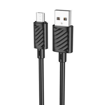 Кабель HOCO X88 Gratified charging data cable for Micro Black (6931474783325) [802385]